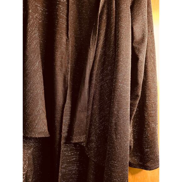 Dress to Impress Soft Stitch Womens Cardigan/Sweater Black/Silver Long Sleeve 2X - Picture 4 of 8